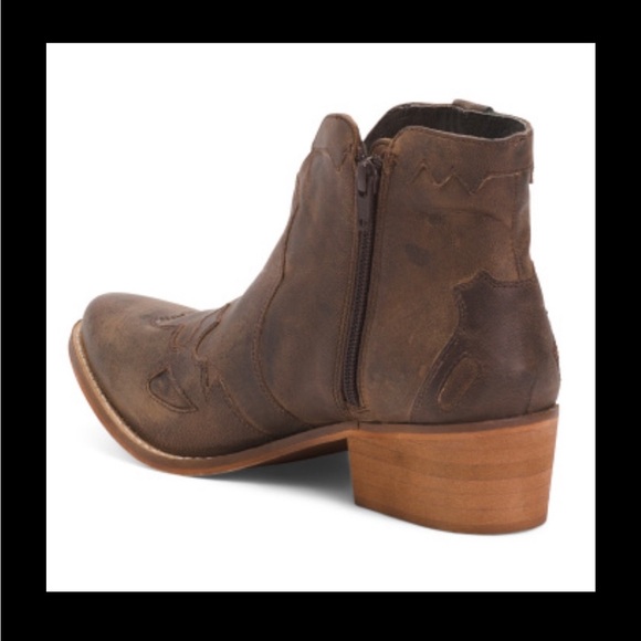 🍁NEW🍁 VOLATILE Drexel Leather Western Booties - Picture 2 of 11